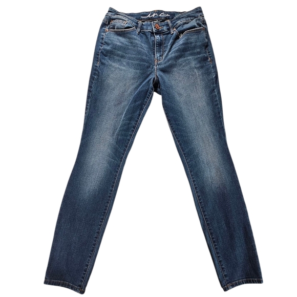 INC International Concepts Regular Fit Skinny Leg Blue Jeans Size 10 - Picture 1 of 6